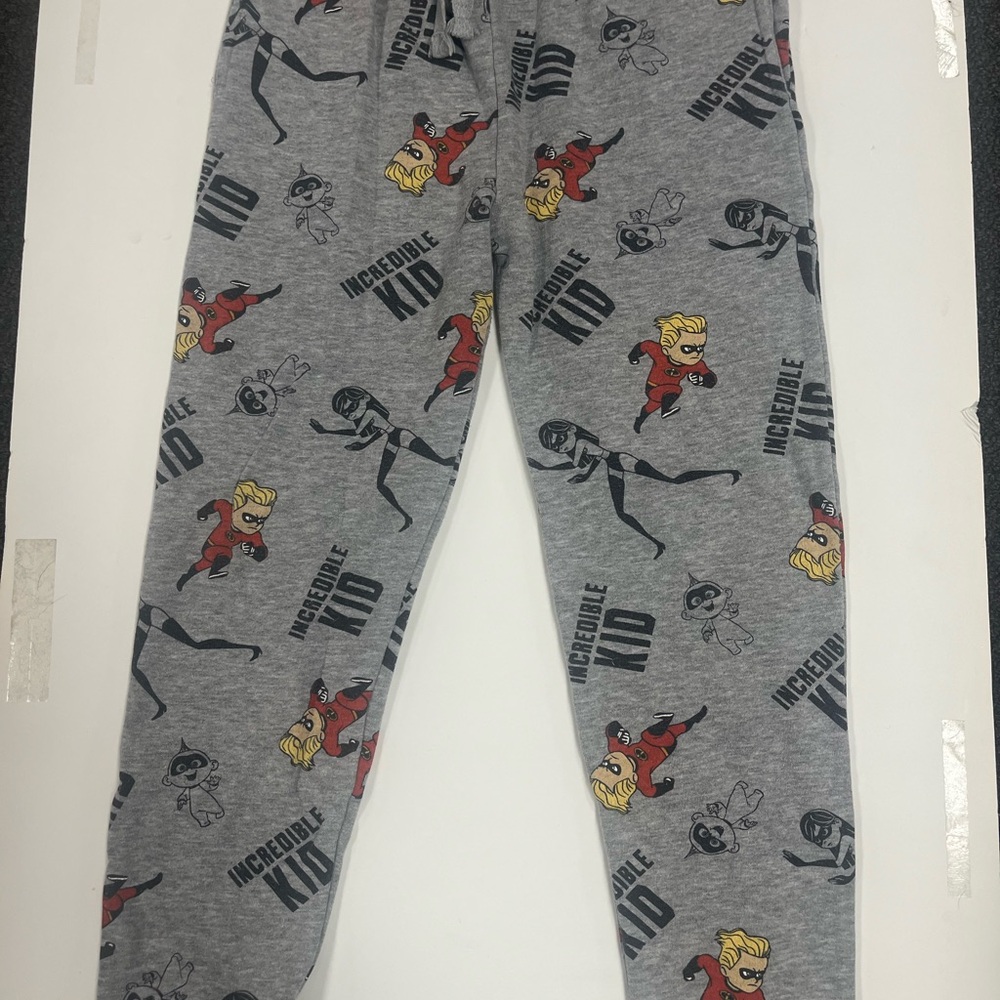 Incredibles Kid Gray swear Pants size Large